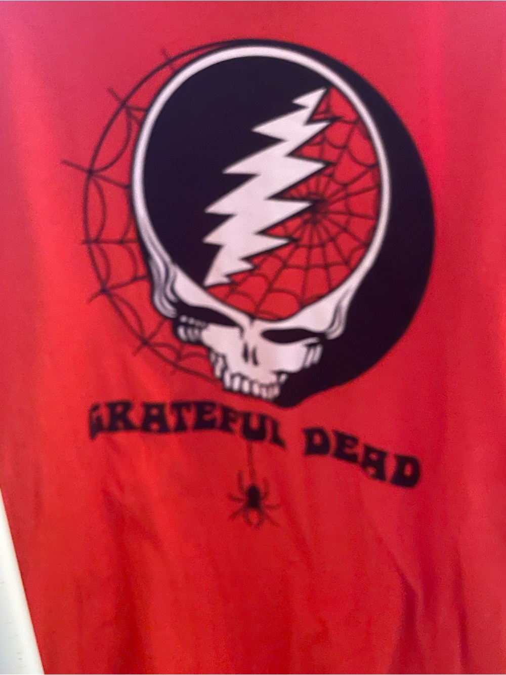 Liquid Blue Kids' Red Grateful Dead Skull Lightning Tee